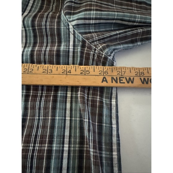 Dickies Long Sleeve Plaid Pearl Snap Western Style Shirt Size 2XL - Picture 7 of 8